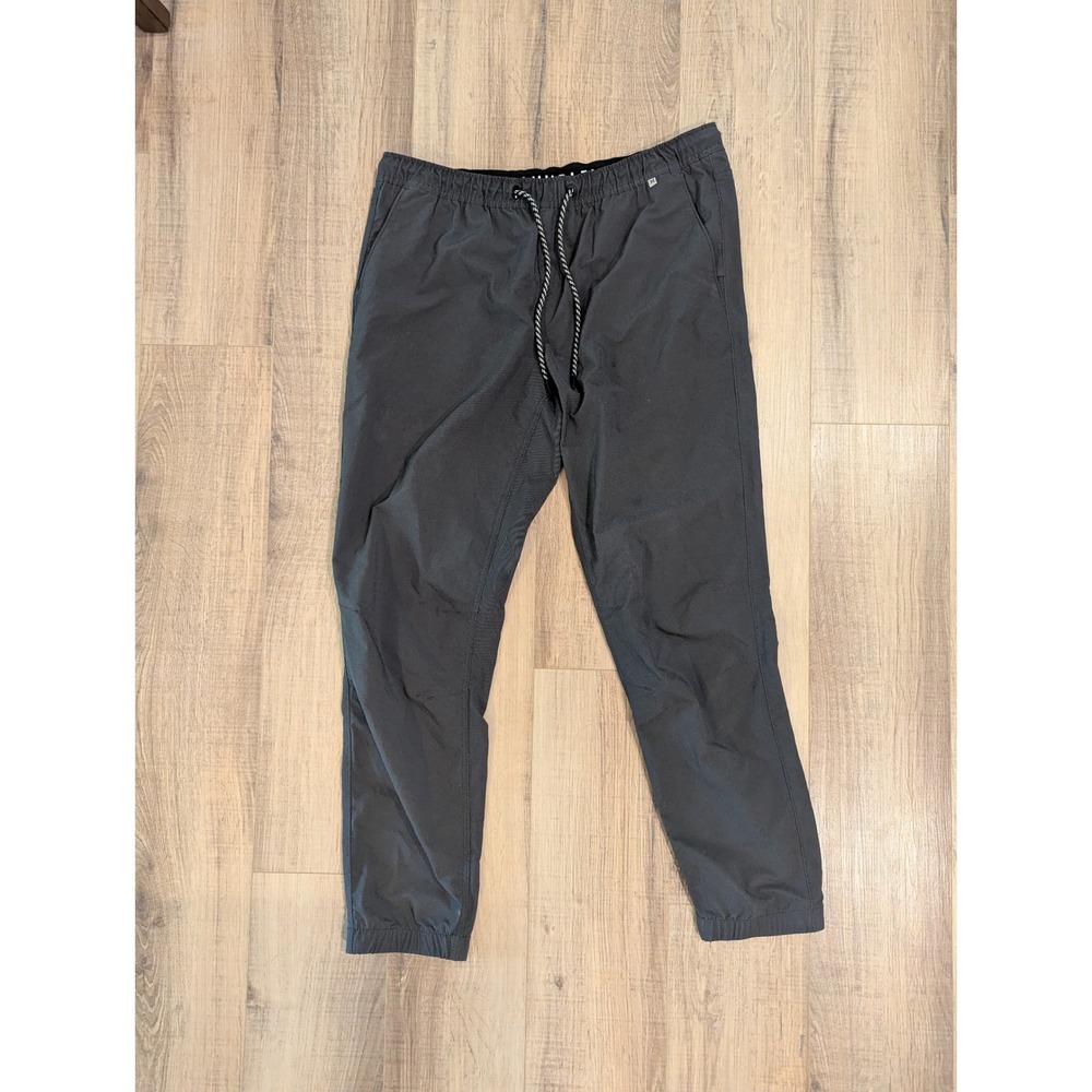 Hurley Mens XL Black Jogger Pants Stretch Elastic Waist Tapered Athletic Casual